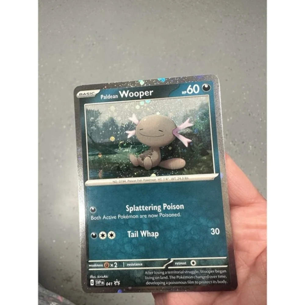 Paldean Wooper 041‎ Pokémon TCG Promo Cosmos Holo With DOUBLE FART SWIRL 🌀NM